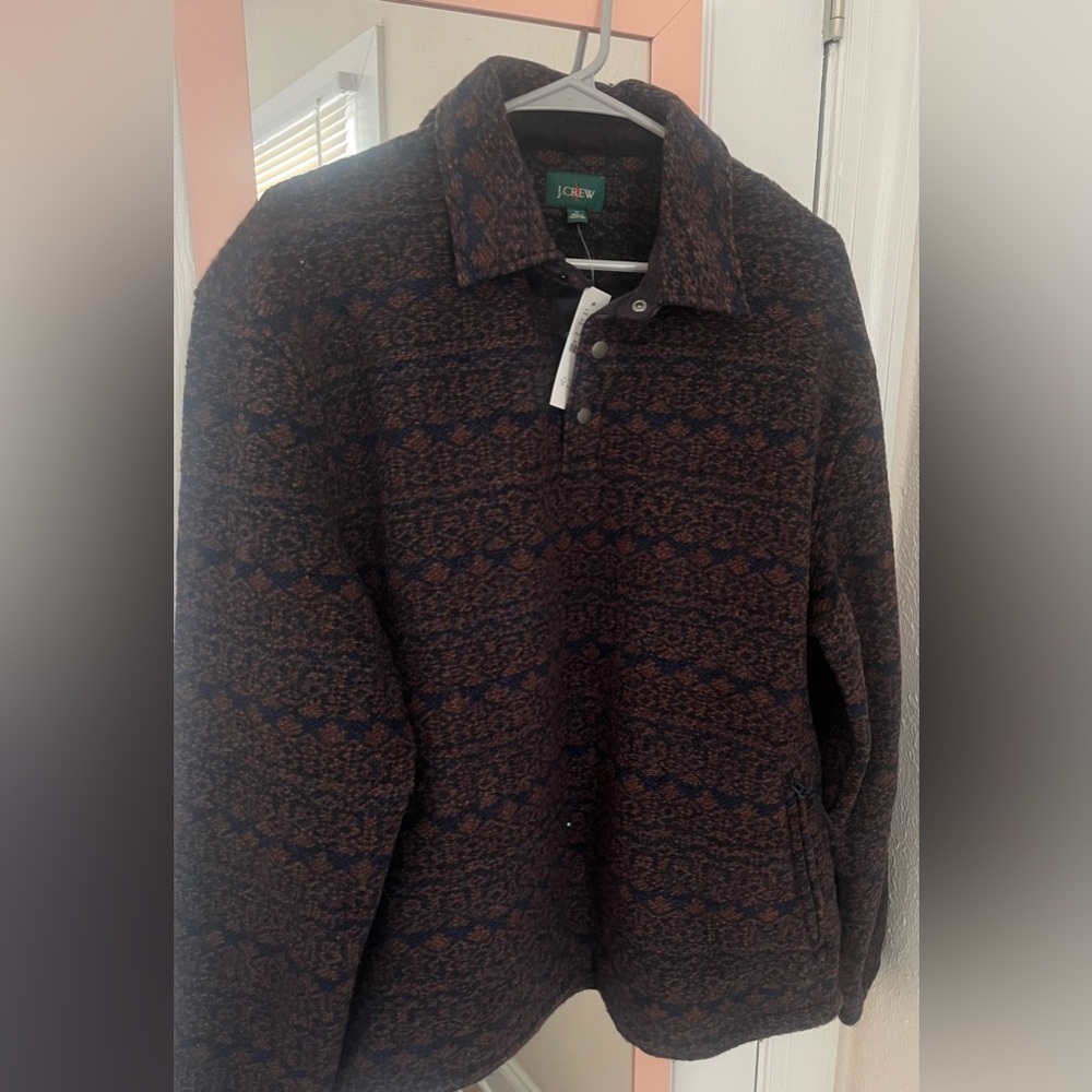 Fleece pullover sweater